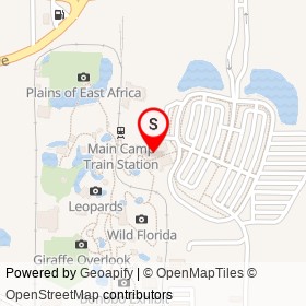 Main Camp Cafe on Zoo Parkway, Jacksonville Florida - location map