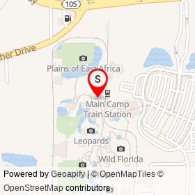 Stingray Bay on Zoo Parkway, Jacksonville Florida - location map