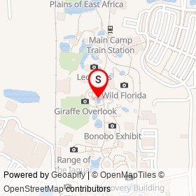 Jacksonville Zoo and Gardens on Zoo Parkway, Jacksonville Florida - location map