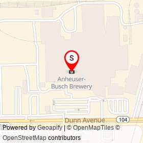 Anheuser-Busch Brewery on Busch Drive, Jacksonville Florida - location map