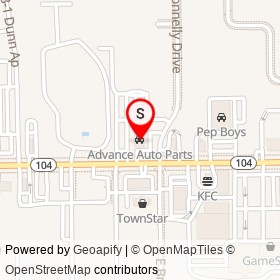 Advance Auto Parts on Dunn Avenue, Jacksonville Florida - location map