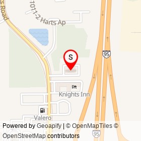 Red Roof Inn on Harts Road, Jacksonville Florida - location map