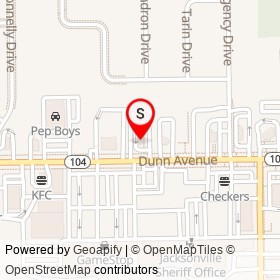 Arby's on Dunn Avenue, Jacksonville Florida - location map