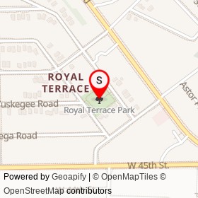 Royal Terrace Park on , Jacksonville Florida - location map