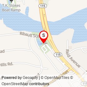 Ribault Scenic Drive Park on , Jacksonville Florida - location map