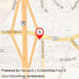 Shell on Golfair Boulevard, Jacksonville Florida - location map