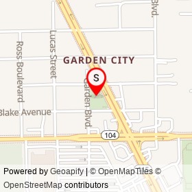 Garden City Park on , Jacksonville Florida - location map