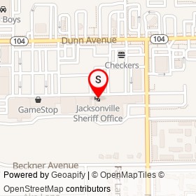 Jacksonville Sheriff Office on Monaco Drive, Jacksonville Florida - location map