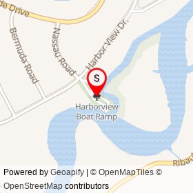 Harborview Boat Ramp on , Jacksonville Florida - location map