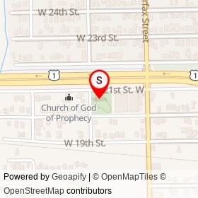 No Name Provided on 21st Street West, Jacksonville Florida - location map