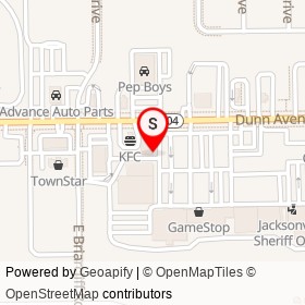 Advance America on Dunn Avenue, Jacksonville Florida - location map
