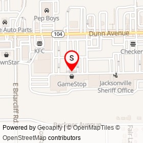 Buffet Chino on Dunn Avenue, Jacksonville Florida - location map