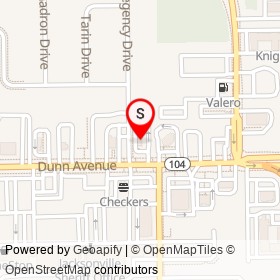 McDonald's on Regency Drive, Jacksonville Florida - location map