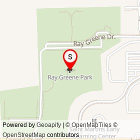 Ray Greene Park on , Jacksonville Florida - location map