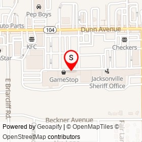 Cricket Wireless on Dunn Avenue, Jacksonville Florida - location map