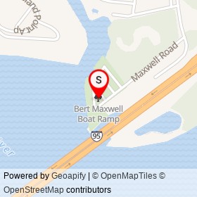 Bert Maxwell Boat Ramp on , Jacksonville Florida - location map