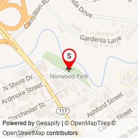 Norwood Park on , Jacksonville Florida - location map