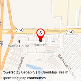 Hardee's on Dunn Avenue, Jacksonville Florida - location map