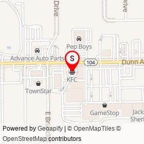 KFC on Dunn Avenue, Jacksonville Florida - location map