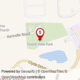 Forest View Park on , Jacksonville Florida - location map