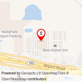 Travelodge Inn & Suites by Wyndham Jacksonville Airport on Airport Road, Jacksonville Florida - location map