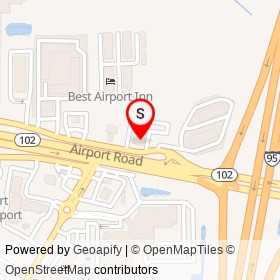 Denny's on Airport Service Road North, Jacksonville Florida - location map
