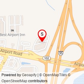 Red Roof Inn Jacksonville Airport on Airport Road, Jacksonville Florida - location map
