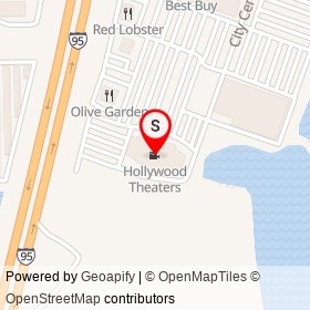 Hollywood Theaters on City Center Boulevard, Jacksonville Florida - location map