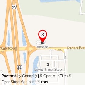 Amoco on Pecan Park Road, Jacksonville Florida - location map