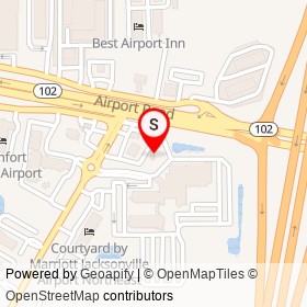 Waffle House on Airport Service Road South, Jacksonville Florida - location map