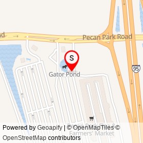 Tiki Island Tap House on Pecan Park Road, Jacksonville Florida - location map