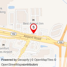 BP on Airport Service Road North, Jacksonville Florida - location map