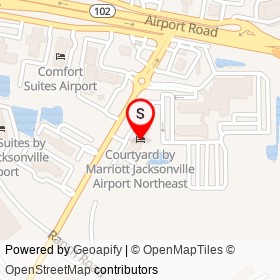 Courtyard by Marriott Jacksonville Airport Northeast on Duval Road, Jacksonville Florida - location map