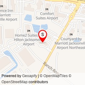 Hyatt Place Jacksonville Airport on Duval Road, Jacksonville Florida - location map