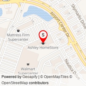 Ashley HomeStore on Nautica Drive, Jacksonville Florida - location map