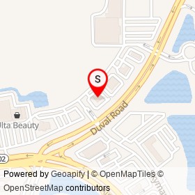 Moe's Southwest Grill on Duval Road, Jacksonville Florida - location map