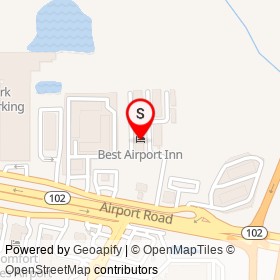 Best Airport Inn on Airport Service Road North, Jacksonville Florida - location map