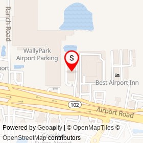Econo Lodge on Airport Service Road North, Jacksonville Florida - location map