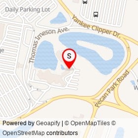 DoubleTree by Hilton Hotel Jacksonville Airport on Dixie Clipper Drive, Jacksonville Florida - location map