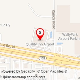 Quality Inn Airport on Airport Road, Jacksonville Florida - location map