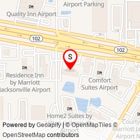 Hilton Garden Inn Jacksonville Airport on Ranch Road, Jacksonville Florida - location map