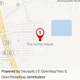 The Home Depot on Lem Turner Road, Jacksonville Florida - location map