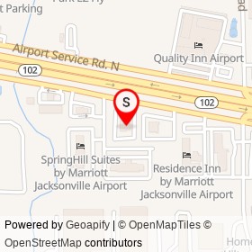 LongHorn Steakhouse on Airport Service Road South, Jacksonville Florida - location map