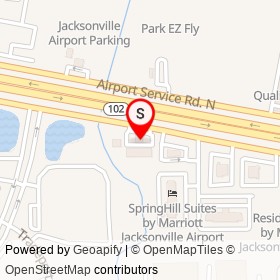 Flight 747 Liquor Store & Lounge Bar on Airport Service Road South, Jacksonville Florida - location map