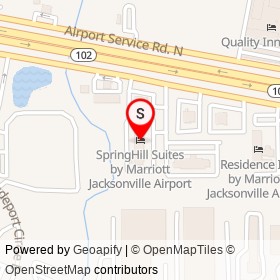 SpringHill Suites by Marriott Jacksonville Airport on Airport Court, Jacksonville Florida - location map