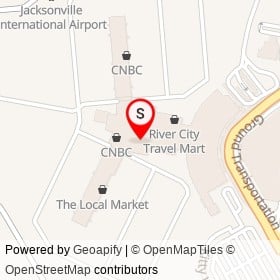 Burger King on Arrivals, Jacksonville Florida - location map