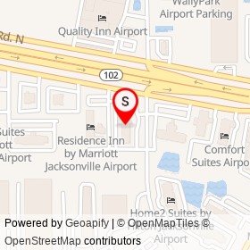 Fairfield Inn & Suites by Marriott Jacksonville Airport on Airport Service Road South, Jacksonville Florida - location map