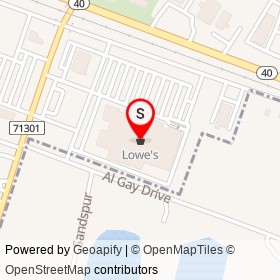 Lowe's on Al Gay Drive, Kingsland Georgia - location map