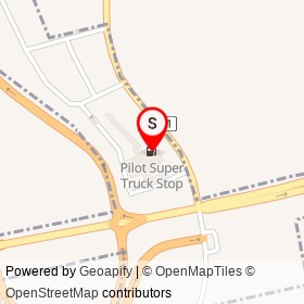 Pilot Super Truck Stop on Haddock Road, Saint Marys Georgia - location map