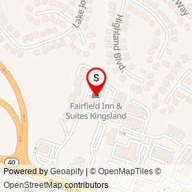 Fairfield Inn & Suites Kingsland on East King Avenue, Kingsland Georgia - location map